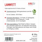 Hund Katze B.A.R.F. Nahrungsergänzungen Lammfett 200g 1 Packung -3- Anifit